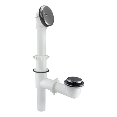 Plumb Pak Keeney Foot Lok Stop 1-1/2 in. D Chrome Plastic Triad Bath Drain 71W